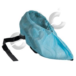 Epic Polypropylene Shoe Covers with Conductive Strip, Blue, Universal (16.5 in. length shrinks to fit)