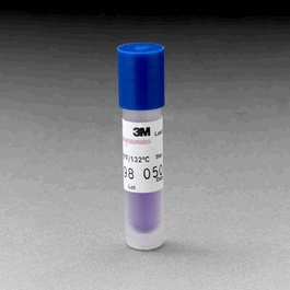 3M ATTEST Biological Indicators for Steam Sterilization, 24-Hour Readout, Blue Cap, 100/box, 4 boxes/case