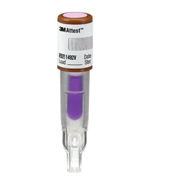 3M ATTEST Super Rapid Readout Biological Indicator, 24-Minute Readout, Steam Sterilization Cycles, Blue Cap, 50/box, 4 bx/cs
