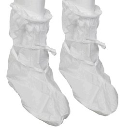 KiMTECH PURE A5 Cleanroom Boots, Non-Sterile, White, Large, 100 Pairs per Case