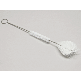 Perfex Babcock Test Bottle Brush, Fan End, Brush Dia.: 2 in., Brush Length: 7 in., Overall Length: 12 in.