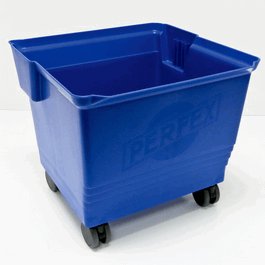 TruCLEAN 36 Liter Bucket with 3-Inch Casters, Blue