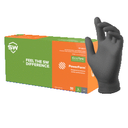 SW(R) PowerForm(R) PF-95GY Gray 8.2mil Sustainable Sweat-Absorbing Nitrile Exam Gloves - 2X-Large