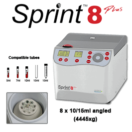 Sprint 8 Plus Clinical Centrifuge with 8 x 15 mL Fixed Angle Rotor, 115V