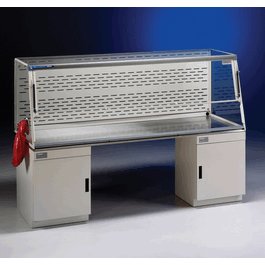 5 ft. Protector XVS Ventilation Station, 32 in. High, w/left-side mounted waste chute, w/Guardian Airflow Monitor, 115V, 60Hz