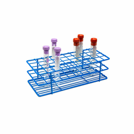 Coated Wire Tube Rack 13-16 mm 4 x 12, Blue