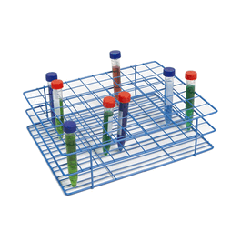 Coated Wire Tube Rack 20-25 mm 3 x 8, Blue