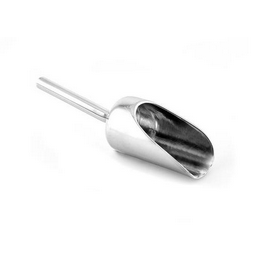 EZBio Stainless Steel Pharma Scoop, 316 L, 100mL, Steel Handle