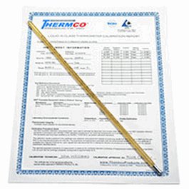 Thermco ASTM Certified Thermometers, Blue Spirit (Non-Mercury), 0 to 120F, 0.5F