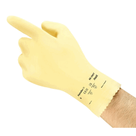 Ansell AlphaTec 88-390T Ultra-Thin Natural Rubber Latex and Neoprene Gloves, 17 mil, Natural, 12 in., Size: 11