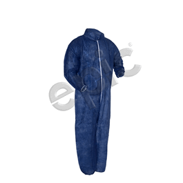 Epic SPP Basic Protection Coveralls, Elastic Wrists and Ankles, Zipper Front, Navy Blue, 2XL