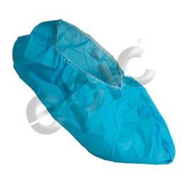 Epic Antistatic Co-Polymer Shoe Covers, Seamless Bottom, Blue, XL