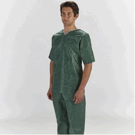 Graham Medical Scrub Pants, Nonwoven, Green, Pediatric