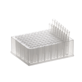 Simport T110-3 BioBlock Deep Well Plate with Removable 600 ul 8-Tube Strips, PP, Natural