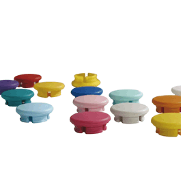 DWK Life Sciences (Wheaton) SOCOREX ACURA Smartie Button Caps, Mint