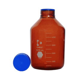 DWK Life Sciences (Kimble) GLS80 Media Bottle 3.3 Amber PP Cap 1000 mL