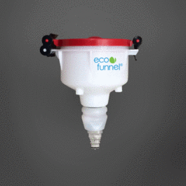 4 in. ECO Funnel with Polypropylene Quick Disconnect Adapter