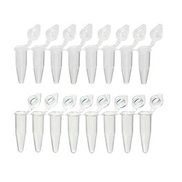 QuickSnap 0.2mL 8-Strip Tubes, with Individually-Attached Dome Caps, Clear