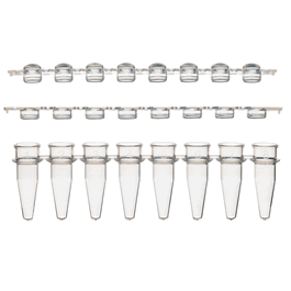 0.2mL 8-Strip Dome Caps, No Tubes, Natural