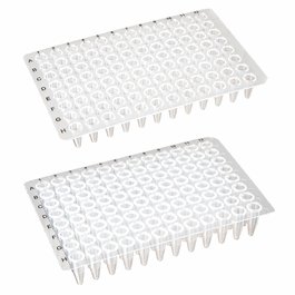 0.1mL 96-Well PCR Plate, Low-Profile, No Skirt, Clear