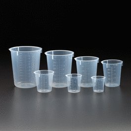Assorted Set Graduated Beaker, Polypropylene, Non-sterile