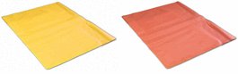 Poly liner Bags for Solid Waste Container, Red, pack/100