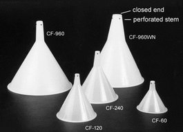 Chromatography Funnel Set Includes 1 each: 60, 120, 240, 960, 960 Wide Neck