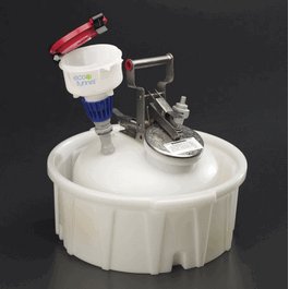 4 in. ECO Funnel System: 2 Gallon with Polypropylene Quick Disconnect, Secondary Container