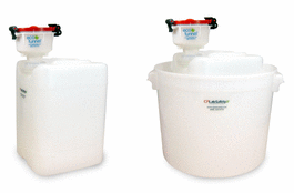 4 in. ECO Funnel System: 20 Liter Rectangular Drum, 70 mm Cap