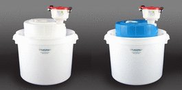 4 in. ECO Funnel System: 5 Gallon Drum, Blue, FS70, Secondary Container