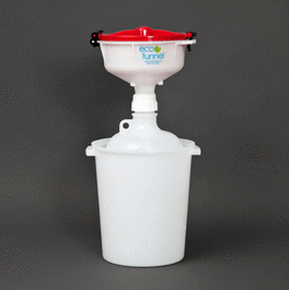 8 in. ECO Funnel System: 8 Liter Heavy LDPE Carboy, 100 mm Nalgene, Secondary Container