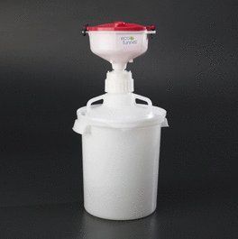 8 in. ECO Funnel System: 10 Liter LDPE Carboy, Nalgene(R) LDPE, 83B, Secondary Container