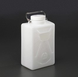 9 Liter Carboy, Rectangular, HDPE, 100 mm Closure, Nalgene