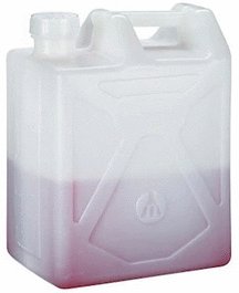 20 Liter Carboy, HDPE, Rectangular, 70 mm closure, Nalgene