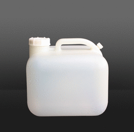 2.5 gallon (10 Liter) Low Profile Square Container, HDPE