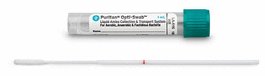 One mini-tip HydraFlock swab, 80mm molded break point, green self-centering cap. Fill volume 1mL