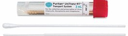One sterile regular tip polyester swab and one sterile mini-tip polyester swab w/plastic handle, 100mm break point, individually wrapped. Fill volume 3mL