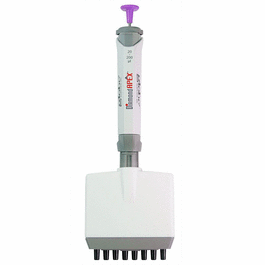 Pipette, Diamond Apex, Fully Autoclavable, 8-Channel, Adjustable Volume, 0.5 - 10uL, Red