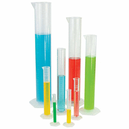 Cylinder, Measuring, Diamond Essentials, Class B, PMP, Molded Graduations, tall form, 25mL