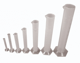 Graduated Cylinders Set of 5 - 10, 50, 100, 250, 500 mL