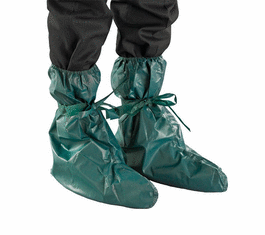 AlphaTec 4000 Overboots, Ultrasonically Welded, Green, Size: 8-12