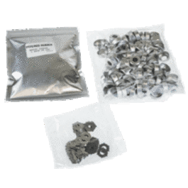 PerkinElmer Un-Assembled Aluminum Crimp Cap with PTFE/Red Rubber Septa and Star Spring