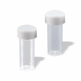 Specimen / Transport Vial, 7 mL Polypropylene Vial, 17 x 50 mm with Attached Screw-Cap, Non-Sterile