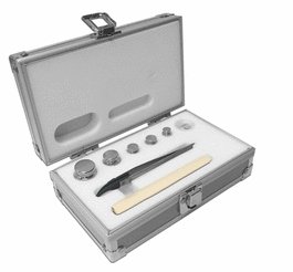 Accuris Class E2, Calibration set for Analytical Balances, 6 pcs: 1x100 mg, 1x10g, 2x20g, 1x50g, 1x100g
