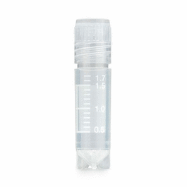 CryoDense vials, 2.0mL, STERILE, External Threads, Attached Screwcap, Conical Bottom, Self-Standing, Printed Graduations and Writing Space, 100/Bag, 10 Bags/Case