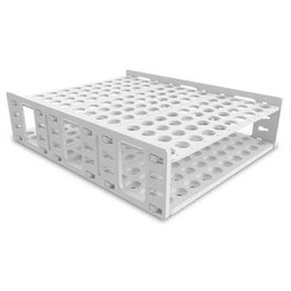 Mega Rack, PP Tube Rack for 18 to 20 mm Tubes, 120 Wells, Blue