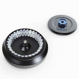 Rotor with Lid, for use with GCC-MP Series Multi-Purpose Clinical Centrifuges, Aluminum Alloy, Fixing Clips and O-Ring, 14000rpm max, 60-Place for 1.5mL and 2.0mL Microcentrifuge Tubes