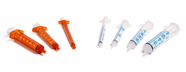 Sol-M 1 mL Oral Dispensing Syringe, Amber with Tip Cap, Non-Sterile, Gasket Type, Bulk (5x100 ea/case)