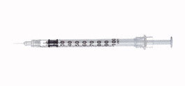 Sol-Care 0.5 mL Insulin Safety Syringe with Fixed Needle, 29G, 1/2 in., (U-100 Insulin Only)