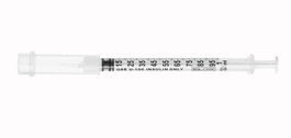 Sol-Guard 0.3 mL Insulin Safety Syringe with Fixed Needle, 29G, 1/2 in., (U-100 Insulin Only) (8x100 ea/case)